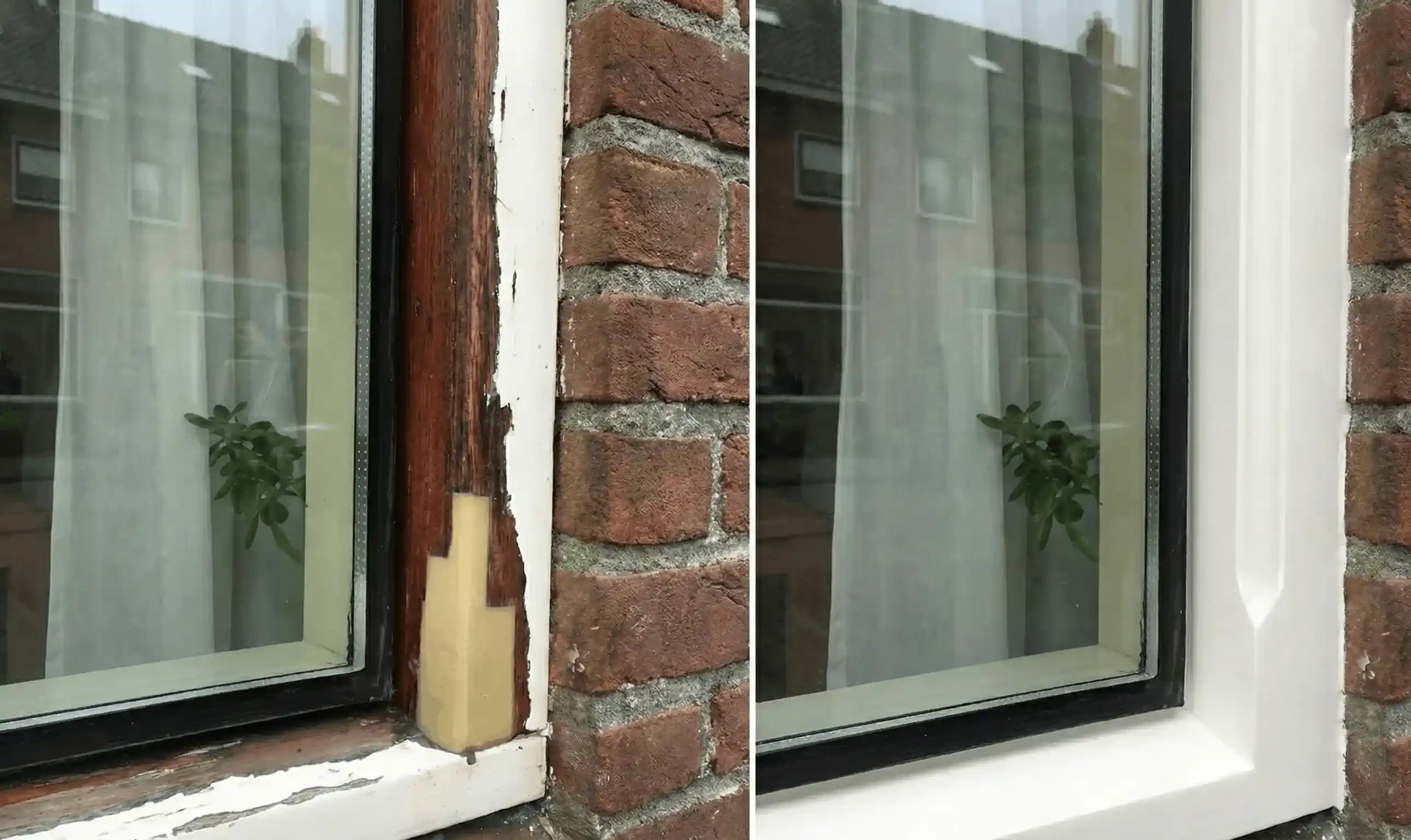 Houtrot reparatie aan jaren 80 woning in Heerhugowaard